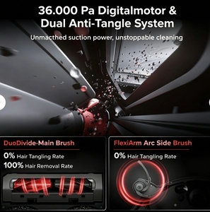 หุ่นยนต์ดูดฝุ่นโรโบร็อค ซารอส 20 พร้อมฟังก์ชั่นถูพื้น โครงสร้างอะแดปติลิฟท์ 3.0 แรงดูด 36000 พา ระบบสตาร์ไซท์ - Product Image 5