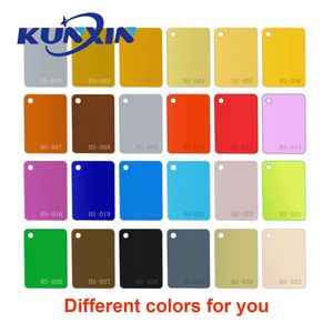<span class=keywords><strong>Feuille</strong></span> de miroir acrylique auto-adhésive ou à revêtement argenté ou or rose Kunxin, écologique, pour la décoration - Product Image 6