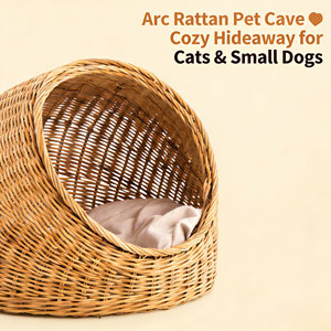 <span class=keywords><strong>Matelas</strong></span> pour animaux <span class=keywords><strong>de</strong></span> compagnie en osier moderne, écologique, respirant et durable, motif semi-circulaire, niche pour chat, <span class=keywords><strong>maison</strong></span> pour animaux <span class=keywords><strong>de</strong></span> compagnie pour petits animaux - Product Image 3