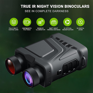Prismáticos <span class=keywords><strong>de</strong></span> visión nocturna infrarroja DT58, Zoom Digital 10X, pantalla <span class=keywords><strong>de</strong></span> 2,4 ', vídeo <span class=keywords><strong>de</strong></span> 2,5 K, caza, visión nocturna, telescopio, visor <span class=keywords><strong>de</strong></span> visión nocturna - Product Image 2