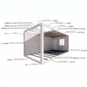 Casa Prefabbricata Modulare XH in Container, Edificio in Acciaio Leggero con Veranda - Product Image 3