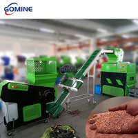 Système complet de granulation de cuivre avec broyeur à un seul arbre, convoyeur, granulateur de cuivre, système de dépoussiérage et ligne de production de récupération de granulés de fil de cuivre