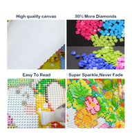 Peinture Diamant Faite Main Personnalisée DIY, Mosaïque de Diamants en Résine, Broderie Diamant sur Toile, Décoration Murale, Cadeau, Art Mural