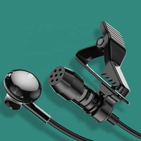 Microphone Lavalier pour ordinateur portable, 1-3.5MM, casque Audio omnidirectionnel avec haut-parleur