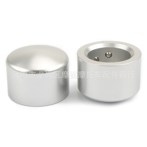 Cubierta de Eje de Motocicleta Moshark, Negra, Electrochapada, Parte Superior Plana, Tapa Decorativa de Aluminio CNC para Rueda Delantera - Product Image 3