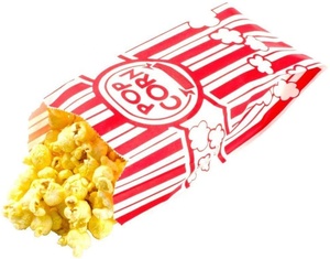 Red White Takeaway Fast Food Packaging <strong>Bag</strong> Microwave Safe Logo Wholesale Paper Popcorn Sac En Papier Pop Corn <strong>Bags</strong> - Product Image 3