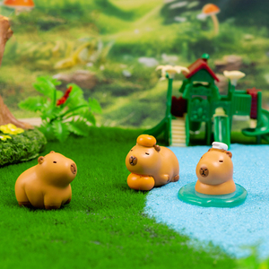 Miniatures de Capybara en Résine Mignonnes pour Décorations de Jardin, Petits Breloques Animaux de Dessin Animé, Ornements de Bureau, Accessoires DIY - Product Image 4