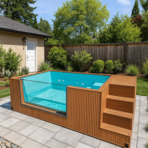 Customizable Fiberglass <b>Pool</b> Kit for Your <b>Garden</b> UV Protected and Eco-Friendly for Outdoor Relaxation - Product Image 2