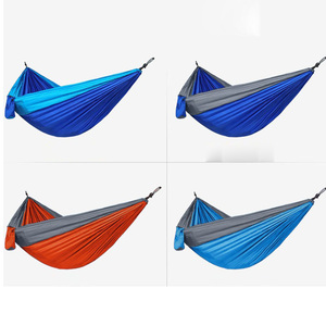 Hamac en tissu parachute en nylon pour une ou deux personnes, lit suspendu pour pique-nique, hamac de camping en plein air - Product Image 5