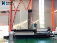 Machine à alésage et fraisage horizontale à 5 axes GUOSHENG DBM130B, robuste, pour le traitement des cylindres de moto