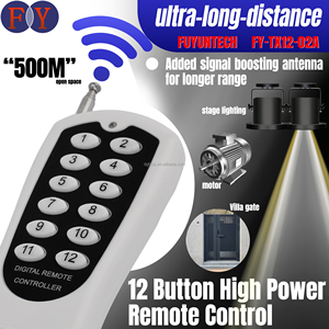 Đen <span class=keywords><strong>433.92Mhz</strong></span> 12 Single Key Channel DC12V công nghiệp điều khiển từ xa LED Strip cơ giới mái hiên Transmitter cố định ánh sáng RF - Product Image 3