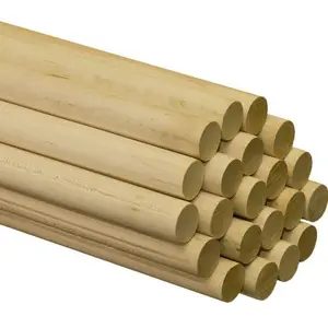 Varas de madeira para cavilheiro, varas de madeira não acabada de 2 "x 36" para artesanato e diy'ers-artesanato direto