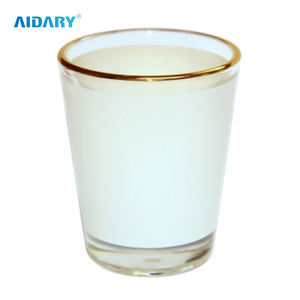 Vasos de Vidrio Blancos para Sublimación al por Mayor de 1.5 Onzas - Forma Cónica, Personalizables por Transferencia de Calor, Mini Copas de Vino Blanco - Product Image 1