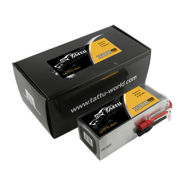 Original 2026 Hot-selling Tattu New Lipo Battery 6S1P 22.2V 16000 MAh 30C For Big Load Multirotor UAV