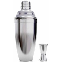 Coctelera Cobbler de Acero Inoxidable Pulido Espejo, 3 Piezas con Doble Jigger para Bar en Casa, Bartending y Fiestas