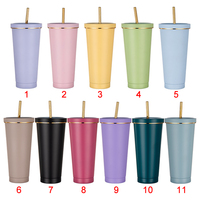 Vaso Térmico Personalizado de Acero Inoxidable con Logotipo, Recubierto con Aislamiento al Vacío, Taza de Regalo Promocional, Tazas para Café, Taza de Viaje con Pajita