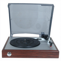 Tourne-disque vinyle rétro au design simple, prix d'usine, tourne-disque vinyle et tourne-disque Tenichis pour la maison et le bureau