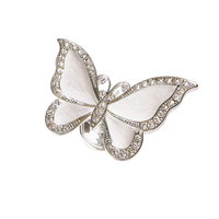 Boutons de meubles pour chambre d'enfant en forme de papillon en diamant pour tiroir, armoire, commode, salon, villa, hôtel et école