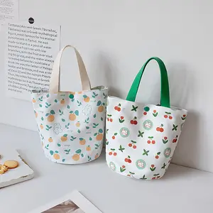 Tas belanja Tote poliester tas belanja tas belanja dengan cetakan desain lucu