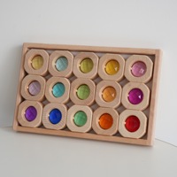 Juguete Educativo Montessori de Madera para Clasificar Colores, Tablero de Madera de Haya con Certificación FSC, 40 Piezas |   Juguetes Educativos Montessori |   Juguetes