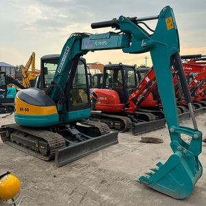 Mini-excavatrice sur chenilles hydraulique d'occasion RX-50 5T à bras court, d'origine japonaise, faible nombre d'heures, moteur Yanmar, boîte de vitesses - Product Image 2