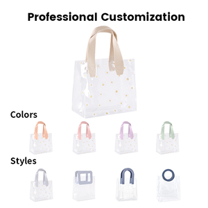 Fashion Custom Printed Waterproof Reusable PVC Cosmetic Organizer Tote <b>Bag</b> Rope Handle Laser For Gift Use - Product Image 3