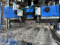 Machine de thermoformage automatique haute vitesse pour la fabrication de contenants alimentaires en plastique, gobelets à sauce en PET, boîtes à lunch, bols, assiettes, plateaux à œufs PP/PS/PET/PLA