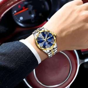 Reloj de pulsera POEDAGAR 698 de lujo para hombre, original, resistente al agua, luminoso, con fecha, día de la semana, de acero inoxidable, de cuarzo. - Product Image 4