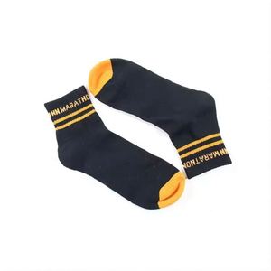 Winter Running Embroidery Promo Custom Children's <b>Socks</b> Crew Design Your Own Logo Private Label Cotton Black All Seasons - Product Image 4