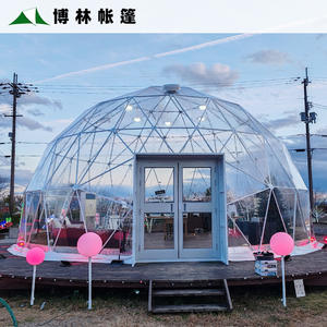 เต็นท์ทรงกลมโปร่งใสสำหรับใช้งานกลางแจ้ง สีแดง ขนาด 3 ม. x 3 ม. เต็นท์บีแอนด์บี เต็นท์สำหรับนักเดินทาง เต็นท์จัดเลี้ยง เต็นท์โรงแรม - Product Image 4