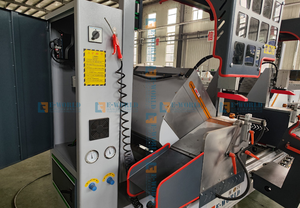 Máquina <span class=keywords><strong>de</strong></span> Corte <span class=keywords><strong>de</strong></span> <span class=keywords><strong>Aluminio</strong></span> Automática CNC <span class=keywords><strong>de</strong></span> Doble Cabezal, Sierra Ingletadora <span class=keywords><strong>de</strong></span> 90 <span class=keywords><strong>y</strong></span> 45 Grados para <span class=keywords><strong>PVC</strong></span>, para Fabricación <span class=keywords><strong>de</strong></span> Puertas <span class=keywords><strong>y</strong></span> Ventanas - Product Image 5