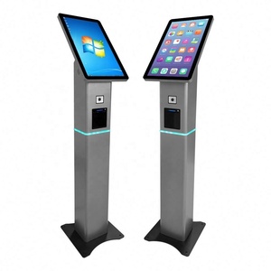 21.5 ''LED Light Order Kiosks QR <b>Scanner</b> Payment Machine Pos Holder A4 <b>Printer</b> <b>With</b> Wifi/Bluetooth Queue Management Order Kiosk - Product Image 5