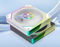 Ventilateurs de boîtier ARGB blancs de 120 mm en gros pour refroidisseur de processeur, ventilateurs de refroidissement PC colorés ARGB pour boîtier de PC de jeu