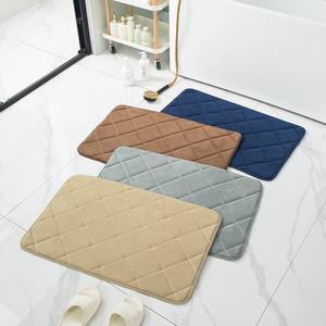 Tapis de bain antidérapant en mousse à mémoire de forme, fabriqué à la machine, pour salle de bain, douche, cuisine, tapis de sol absorbant, décoration, protection des pieds - Product Image 4