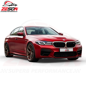Jupes latérales en fibre <span class=keywords><strong>de</strong></span> carbone véritable style MP pour <span class=keywords><strong>BMW</strong></span> Série 5 G30 G38 F90 M5 (2017-2023) – Kit carrosserie <span class=keywords><strong>de</strong></span> mise à niveau avec séparateur <span class=keywords><strong>de</strong></span> pare-chocs latéral - Product Image 5