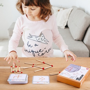 Gioco da Tavolo in Legno per Bambini con Puzzle di Matematica e Geometria Avanzata, Allenamento della Logica e della Concentrazione, Giocattoli per l'Educazione Precoce - Product Image 4