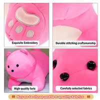 Oreiller animal en peluche personnalisé Ours mignon en peluche Meilleure fabrication de jouets Animaux en peluche parfumés pondérés Peluche potelée personnalisée