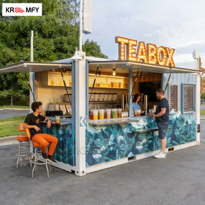 รถขายอาหารเคลื่อนที่แบบมืออาชีพ ร้านอาหารคอนเทนเนอร์ คาเฟ่ บาร์ รถพ่วงขายอาหารจานด่วน รถเข็นครัว - Product Image 2