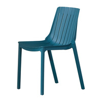 Chaise de salle à manger moderne minimaliste en plastique robuste, empilable, avec accoudoirs, pliable et portable pour la maison, les salles d'étude et les cafés