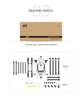 Abordable EFT G616 Assemblé DIY Drone Agriculture Cadre Hexacopter Pièces Kit Y Compris Moteur Pulvérisation Kit Utilisation Agricole