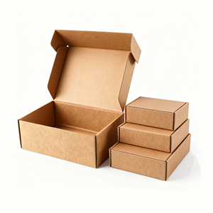 Nueva caja de envío en línea de naturaleza personalizada, caja de correo de embalaje con logotipo, caja de correo corrugada plegable reciclable personalizada al por mayor - Product Image 1