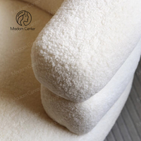 Madamcenter Unique Luxury Single Sofa Chair Modern Design Style Fluffy High-end pour Hôtel Club Salon Réception Fait de Bois