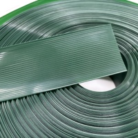 Rouleau de ruban de protection de la vie privée en polyéthylène basse densité vert de 246 pieds, pour clôtures en treillis métallique