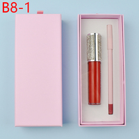 Coffret OEM de brillant à lèvres et crayon à lèvres, faible MOQ, tube et emballage de luxe pour brillant à lèvres, rouge à lèvres avec emballage personnalisé
