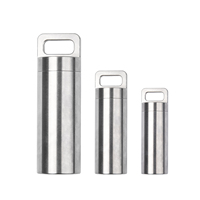 Boîte à médicaments EDC en alliage de titane haute résistance TGZUO, étui à pilules compact, étanchéité sécurisée, organisateur de rangement de voyage