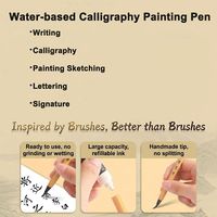 Stylo pinceau de calligraphie pour l'écriture avec encre, ensemble de dessin et d'esquisse, fournitures de bureau