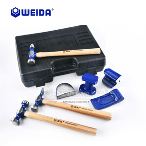 Kit d'outils de réparation de bosses de <span class=keywords><strong>carrosserie</strong></span> automobile professionnel 7 pièces OEM, marteau et dolly, outil lourd pour carrossier, outil manuel pour tôles, machiniste - Product Image 3