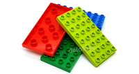 DELO TOYS (12 Warna) 4*8 Titik Balok Bangunan MOC Mainan Mini untuk Anak-anak Batu Bata Kreatif Baru Plastik ABS Baseplate 4x8 (DB010)