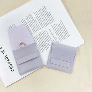 Nouveauté : Pochette de luxe en velours pour bijoux avec logo personnalisé, <span class=keywords><strong>ensemble</strong></span> de pochettes cadeaux pour bijoux - Product Image 1