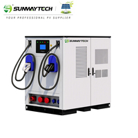 Station de recharge rapide DC pour véhicules électriques Sunway 480KW 1MWH/1.5MWH 4 pistolets CCS2 BESS